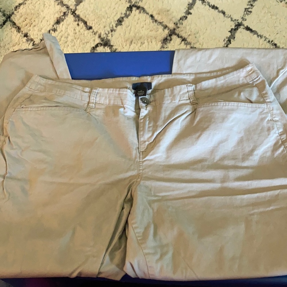 Plus size khaki pants